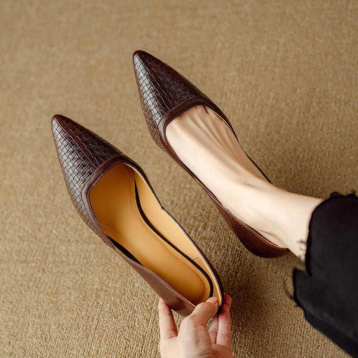 Kelra Genuine Leather Heels