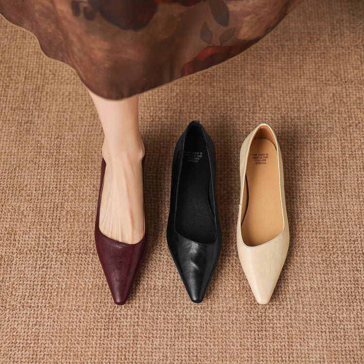 Brisa Genuine Leather Pumps