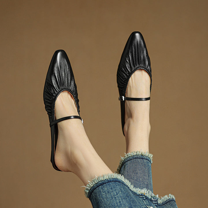 Orena Genuine Leather Mules