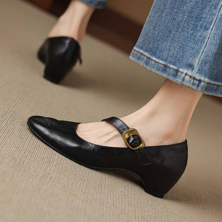 Givry Genuine Leather Heels