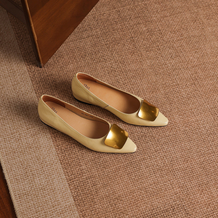 Lorea Genuine Leather Flats