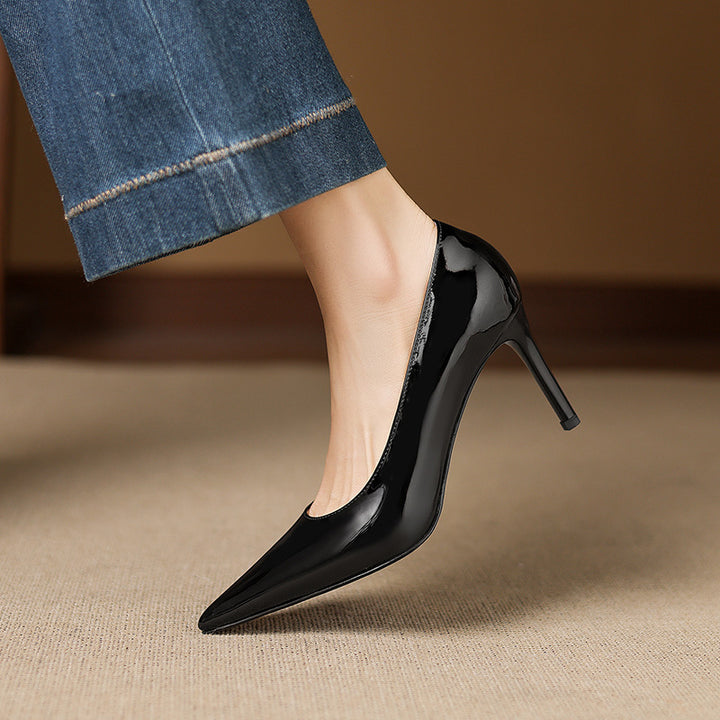 Elana Genuine Leather Heels