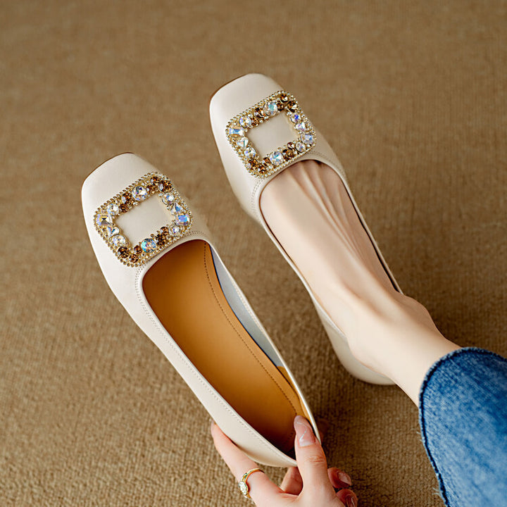 Adela Genuine Leather Flats
