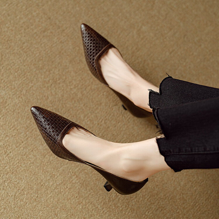 Kelra Genuine Leather Heels