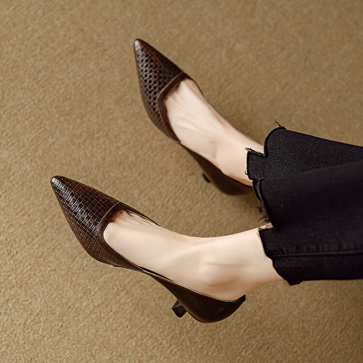 Kelra Genuine Leather Heels