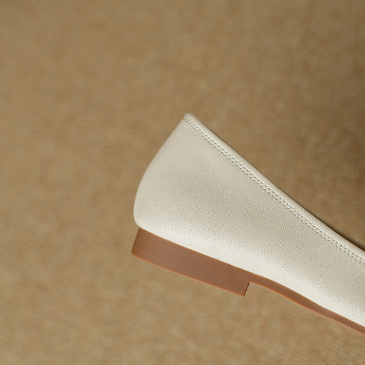 Adela Genuine Leather Flats