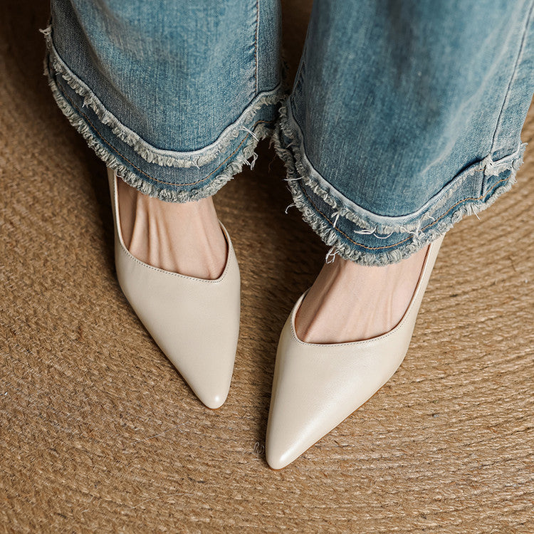 Avella Genuine Leather Heels