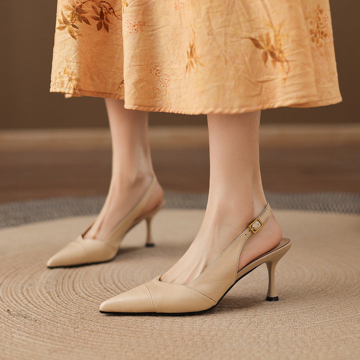 Myla Genuine Leather Heels