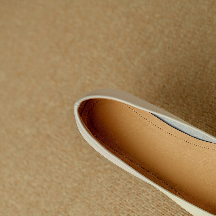 Adela Genuine Leather Flats