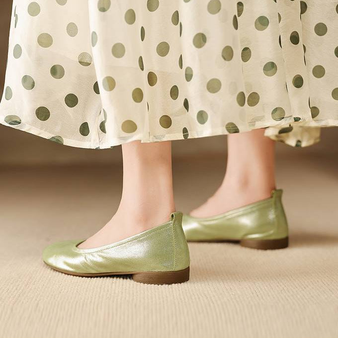 Ozela Genuine Leather Flats