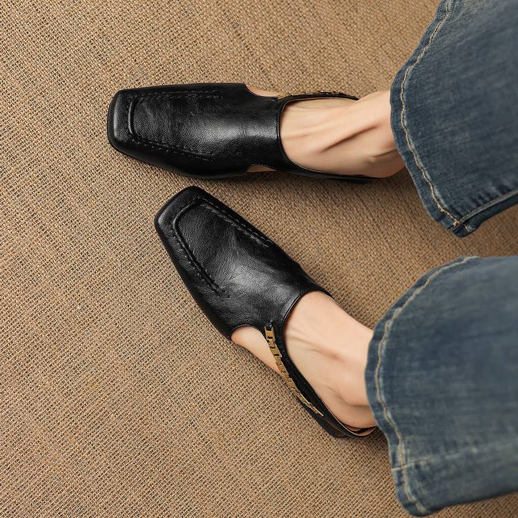 Vyla Genuine Leather Mules