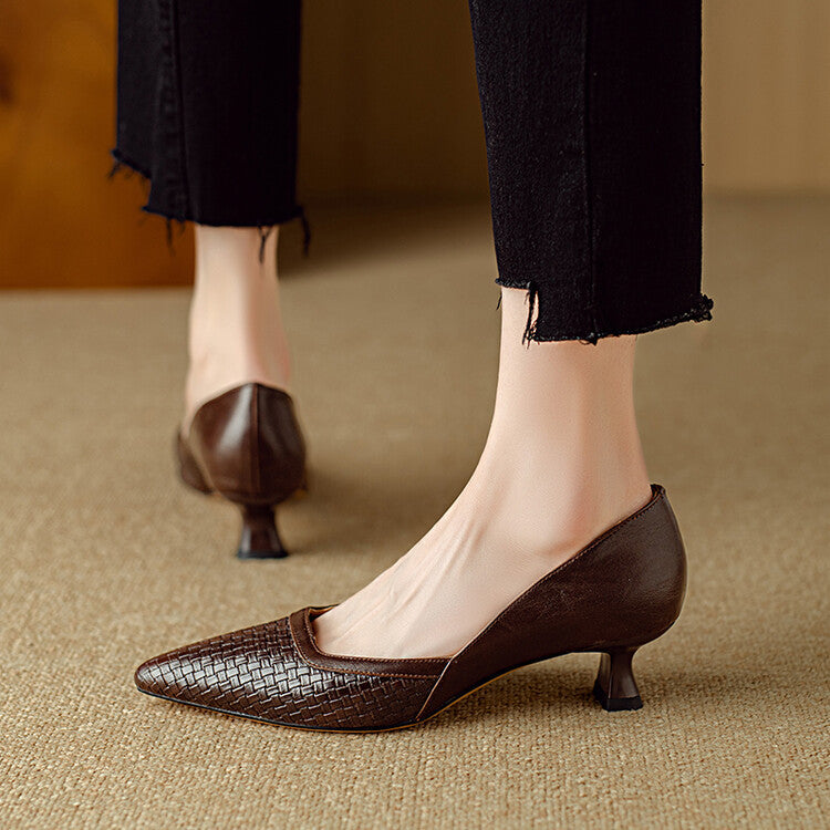 Kelra Genuine Leather Heels