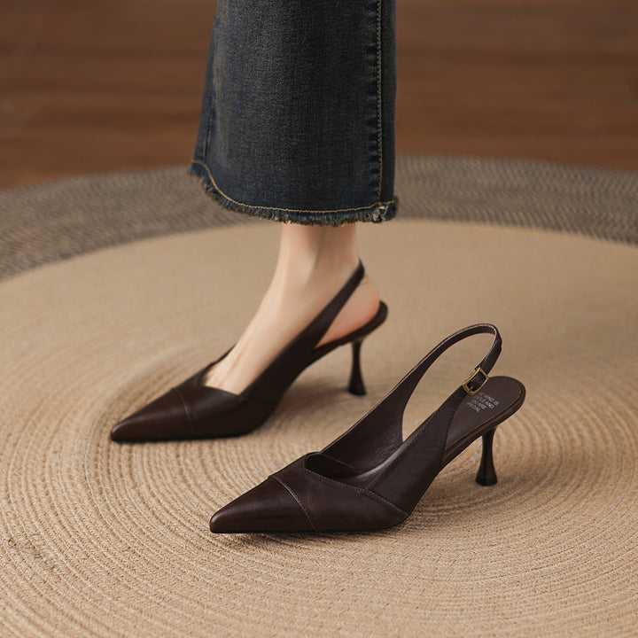 Myla Genuine Leather Heels