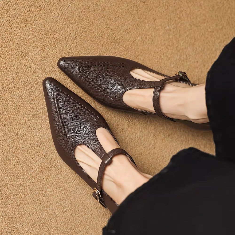 Tirea Genuine Leather Heels