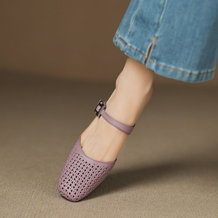 Nilda Genuine Leather Mules
