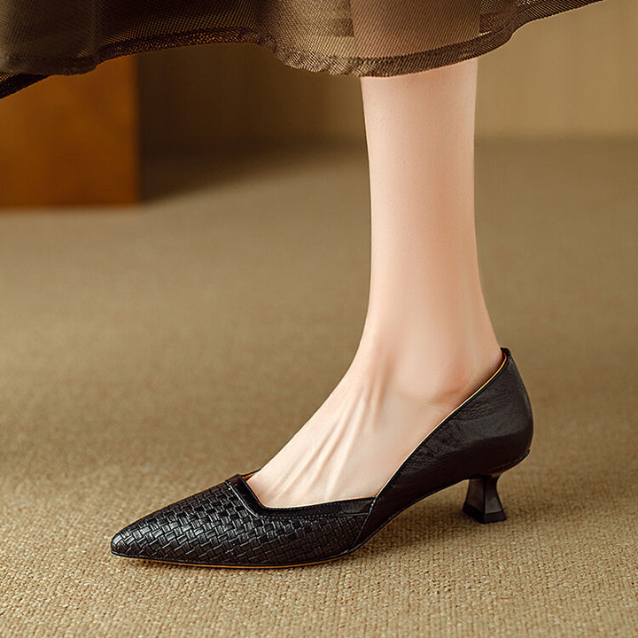 Kelra Genuine Leather Heels