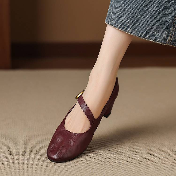 Givry Genuine Leather Heels