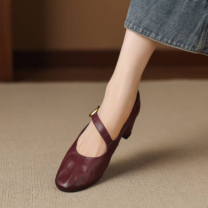 Givry Genuine Leather Heels