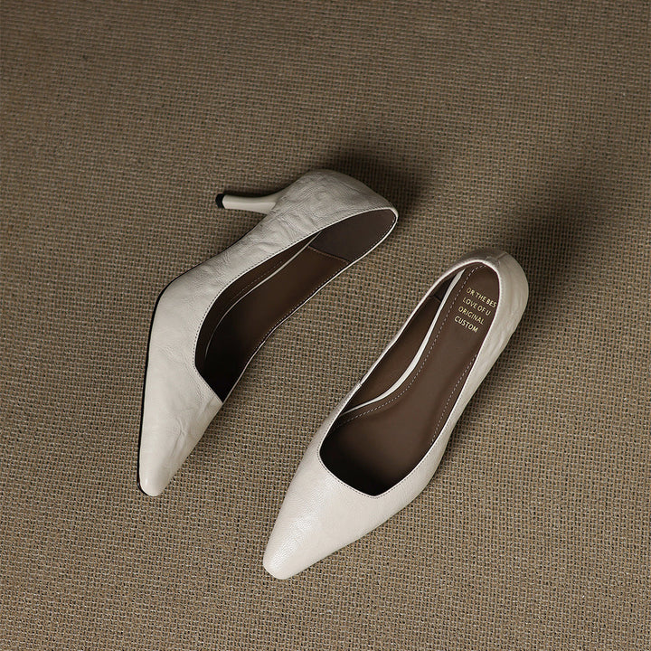 Zala Genuine Leather Heels