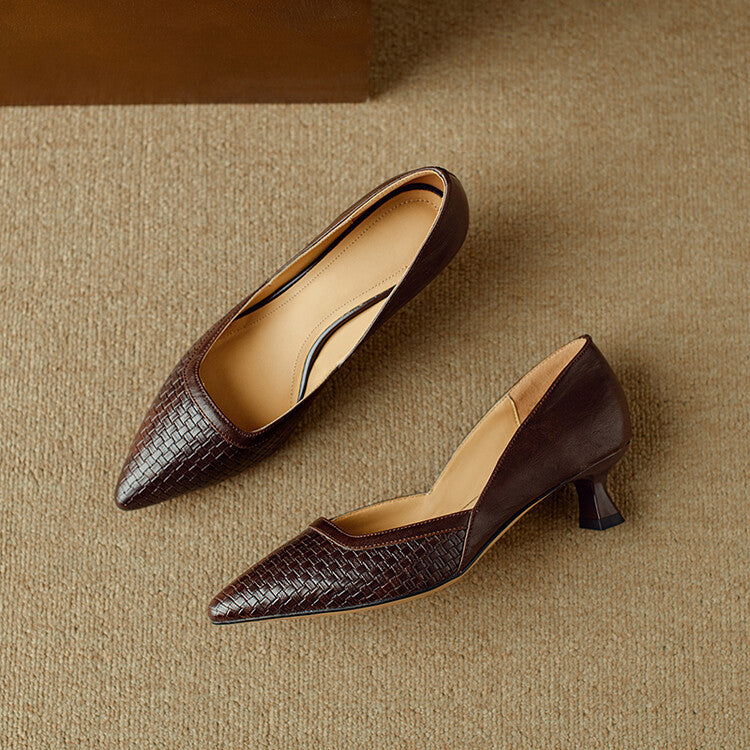 Kelra Genuine Leather Heels