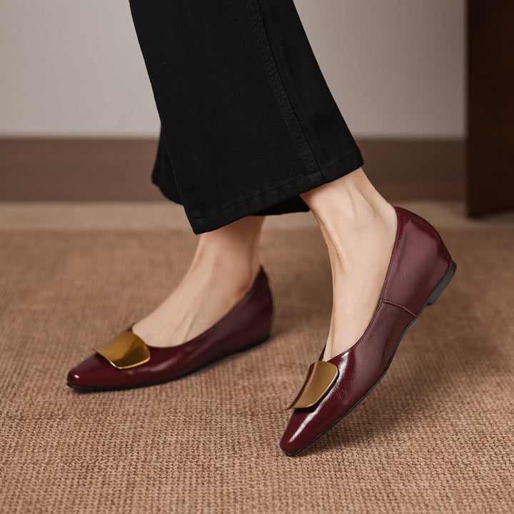 Lorea Genuine Leather Flats