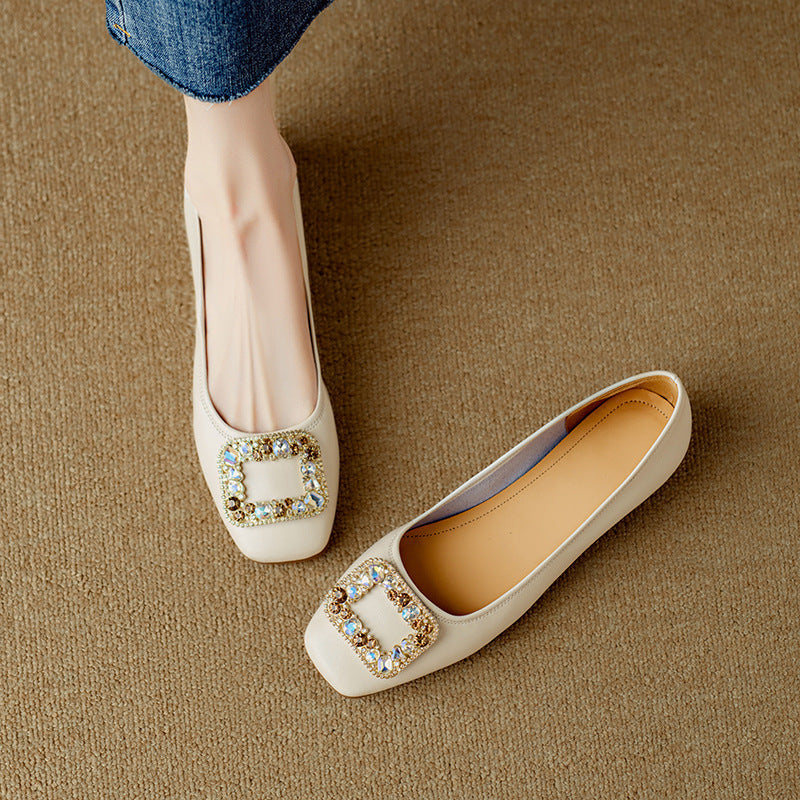 Adela Genuine Leather Flats