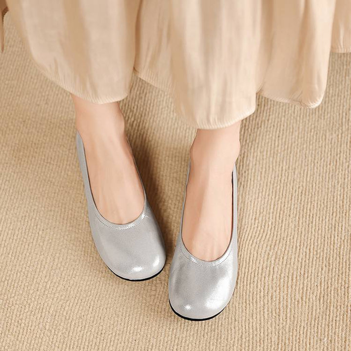 Ozela Genuine Leather Flats