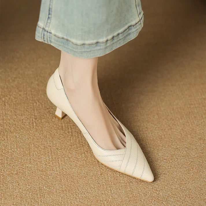 Vela Genuine Leather Heels