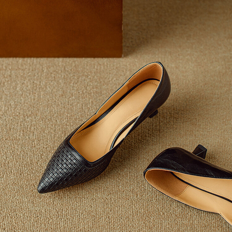 Kelra Genuine Leather Heels