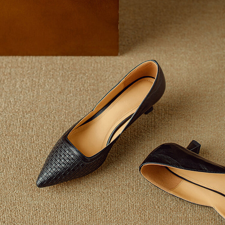 Kelra Genuine Leather Heels