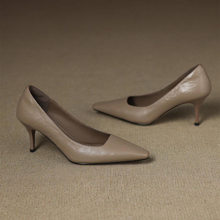 Zala Genuine Leather Heels
