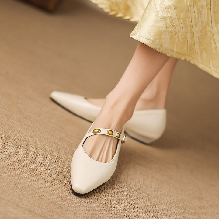 Kalie Studded Leather Pumps
