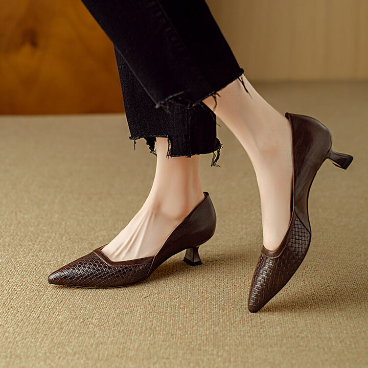 Kelra Genuine Leather Heels