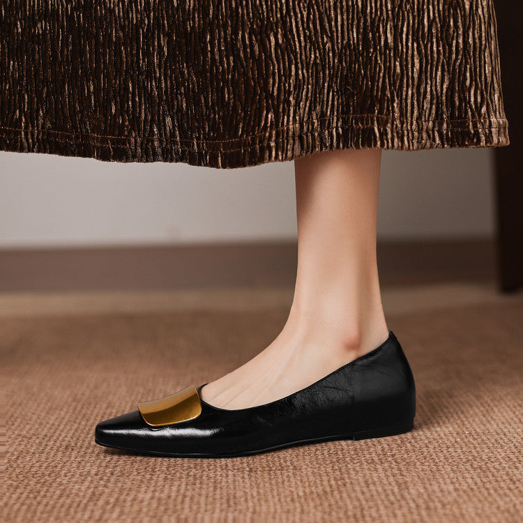 Lorea Genuine Leather Flats