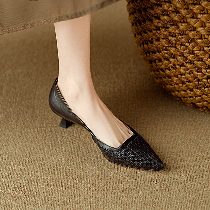 Kelra Genuine Leather Heels