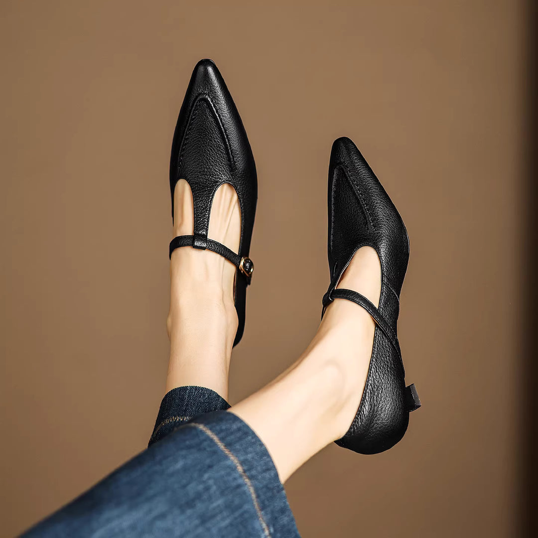 Tirea Genuine Leather Heels