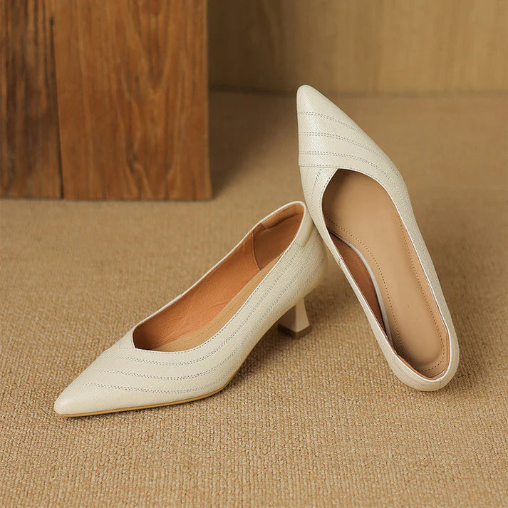 Vela Genuine Leather Heels