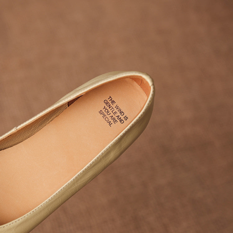 Lorea Genuine Leather Flats