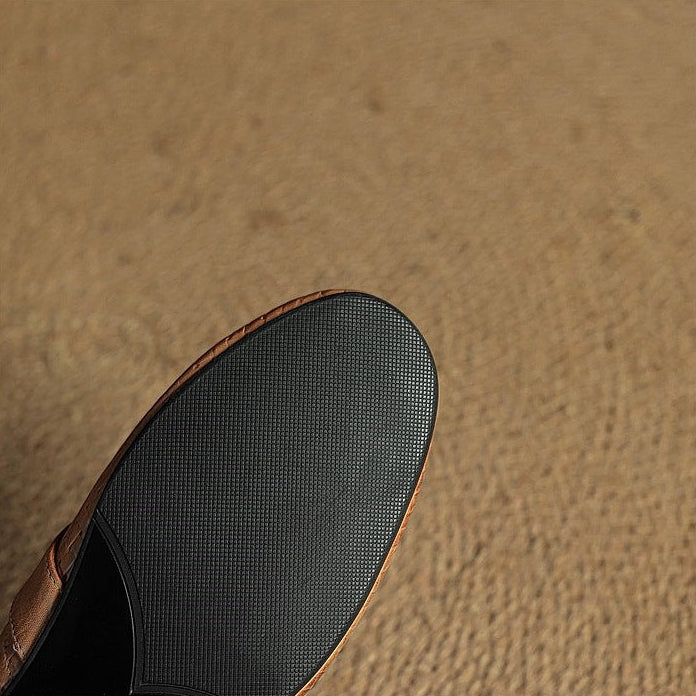 Cassie Genuine Leather Mules