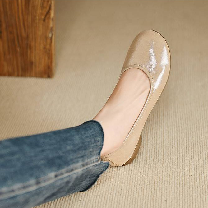 Ozela Genuine Leather Flats