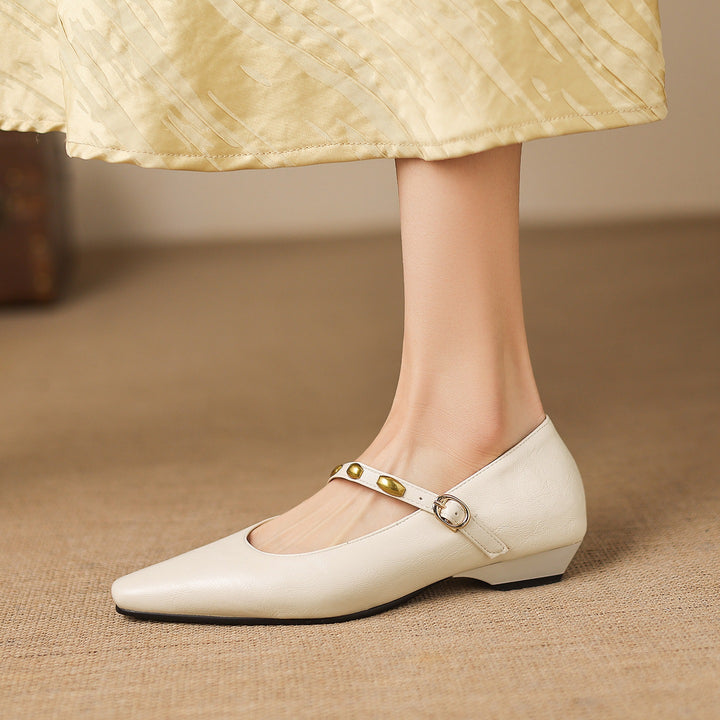 Kalie Studded Leather Pumps