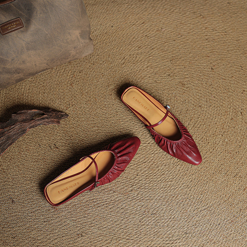Orena Genuine Leather Mules
