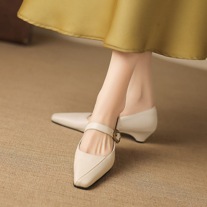 Zorae Leather Mary Jane Heels