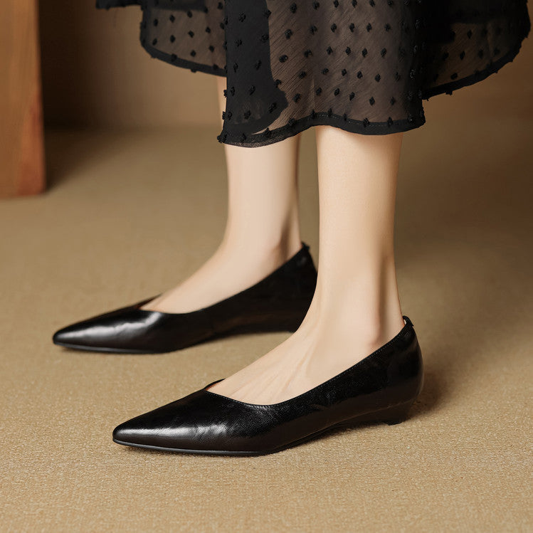 Fauna Genuine Leather Flats