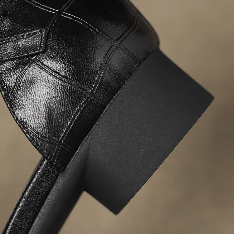 Elira Genuine Leather Pointed Heels
