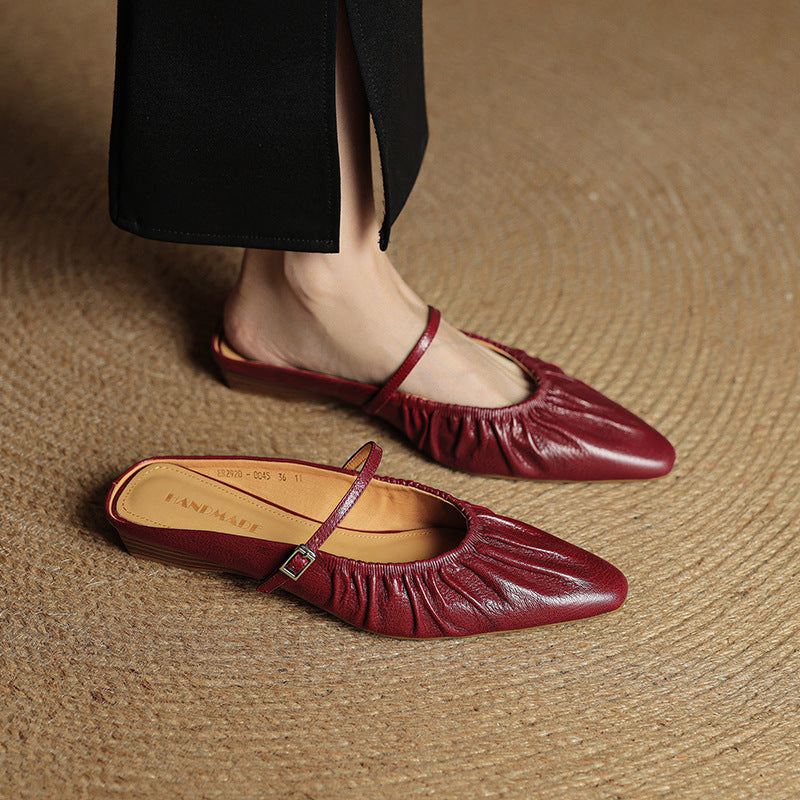 Orena Genuine Leather Mules