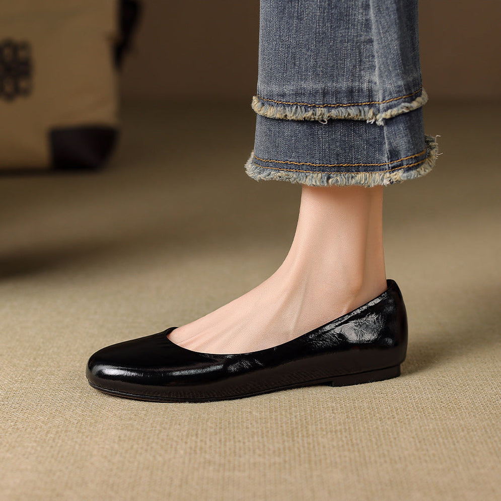 Melza Genuine Leather Flats
