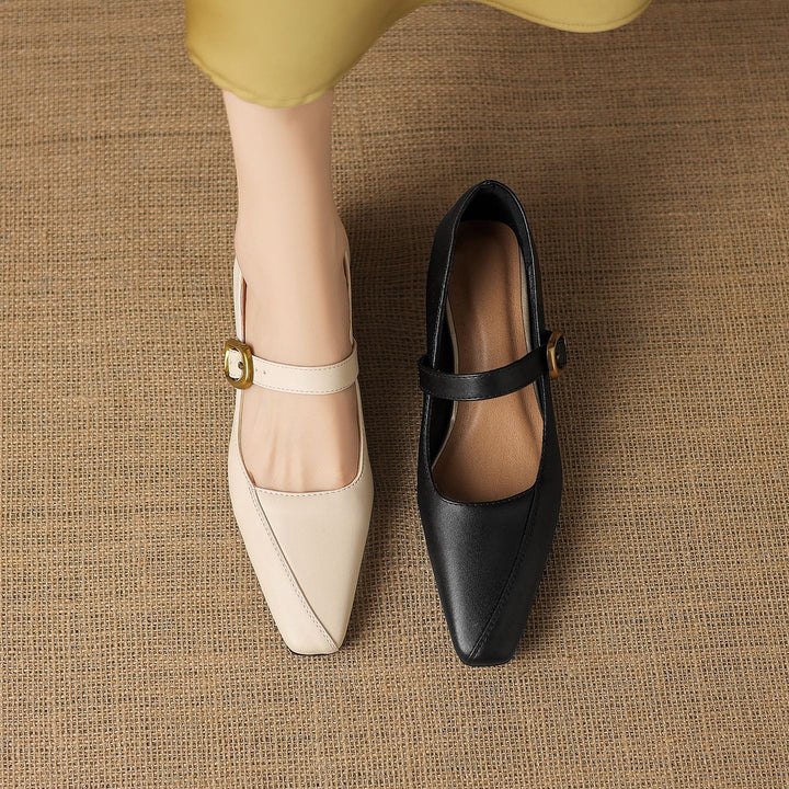 Zorae Leather Mary Jane Heels