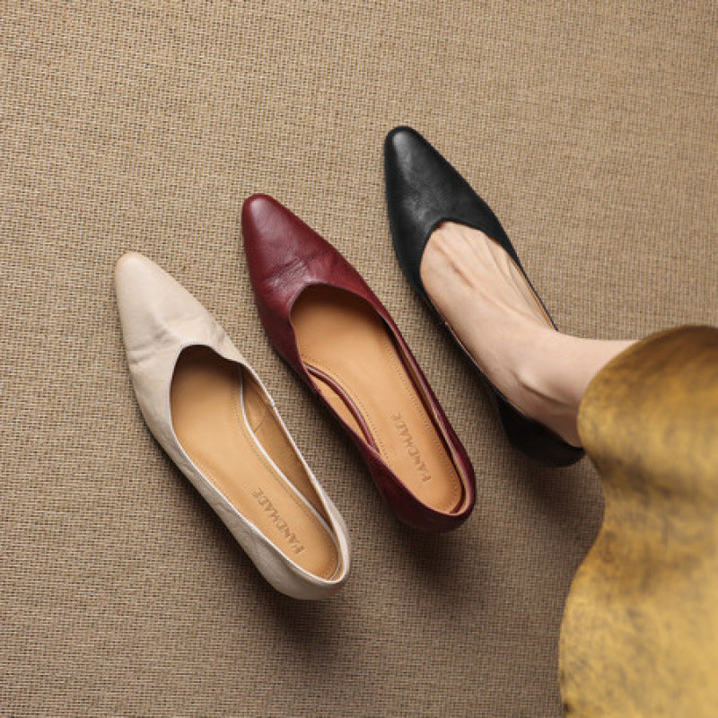 Grace Genuine Leather Heels