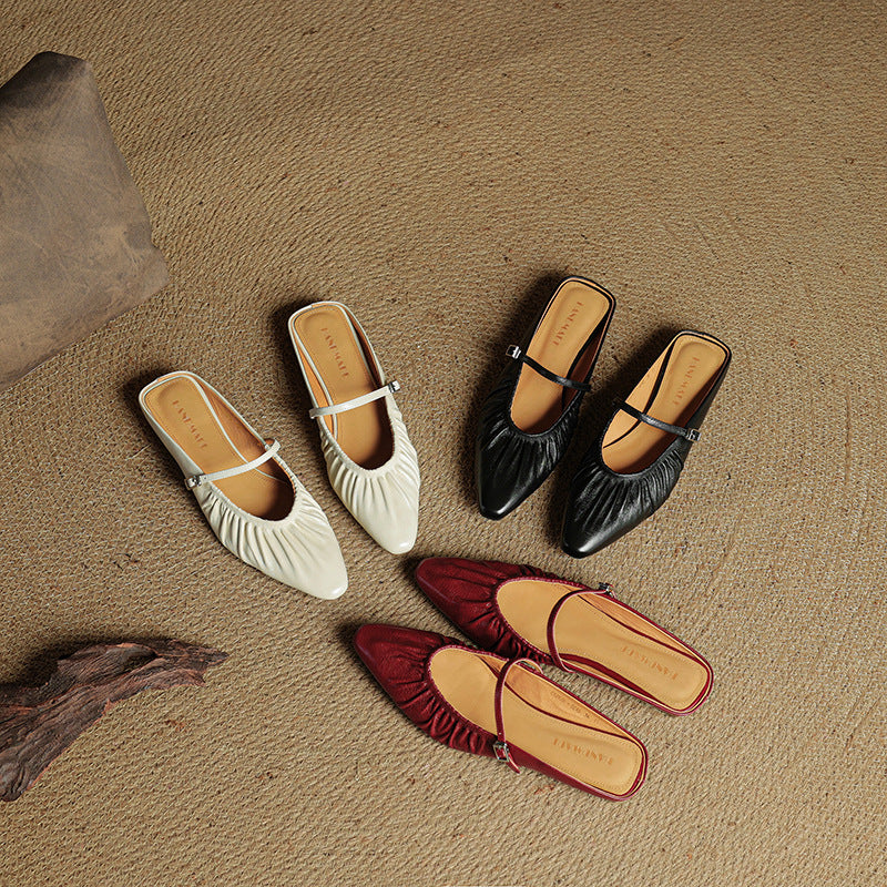 Orena Genuine Leather Mules